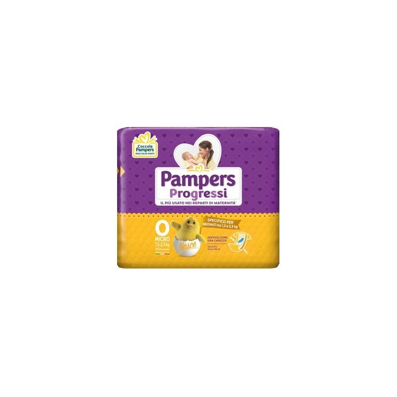 Fater Pampers Progressi Micro Pannolini Per Bambini 24 Pezzi