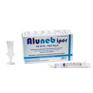 Sakura Italia Aluneb Kit Soluzione Ipertonica 3% 20 Flaconcini + Mad Nasal Atomizzatore