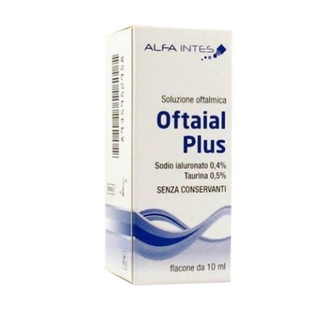 Alfa Intes Soluzione Oftalmica Oftaial Plus Acido Ialuronico 0,4% E Taurina 10ml Alfa Intes Soluzione Oftalmica Oftaial Plus Acido Ialuronico 0,4% E Taurina 10ml