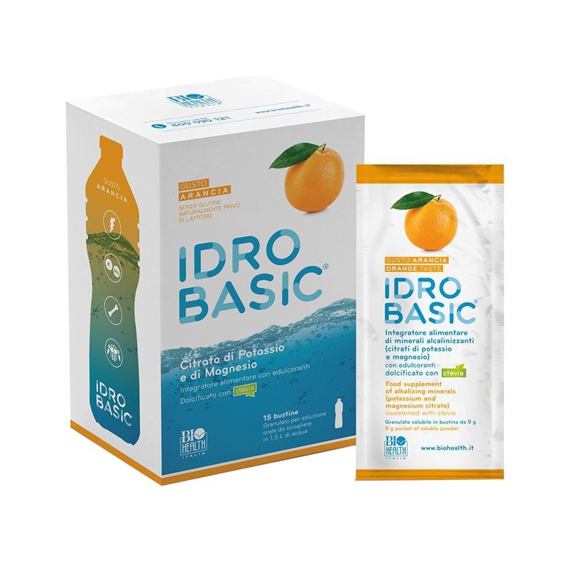 Idrobasic Integratore Multiminerale Gusto Arancia - 15 Buste Idrobasic Integratore Multiminerale Gusto Arancia - 15 Buste