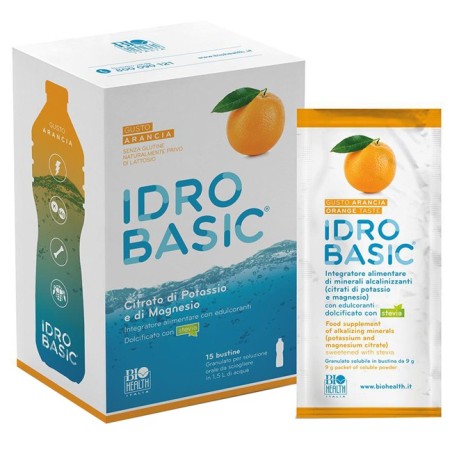 Idrobasic Integratore Multiminerale Gusto Arancia - 15 Buste Idrobasic Integratore Multiminerale Gusto Arancia - 15 Buste