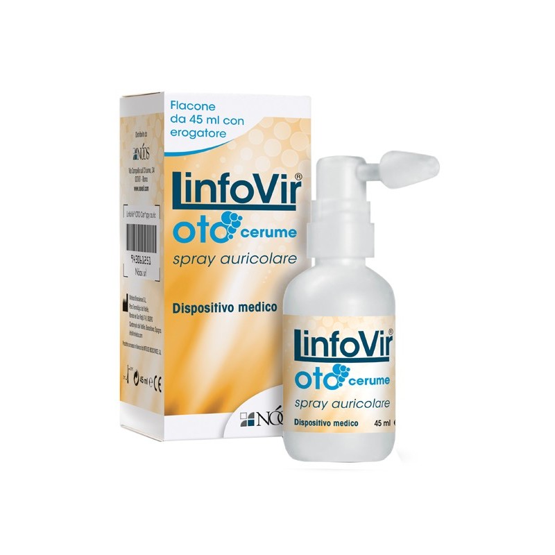 Noos Linfovir Auricolari Cerume Spray Auricolare 45 Ml