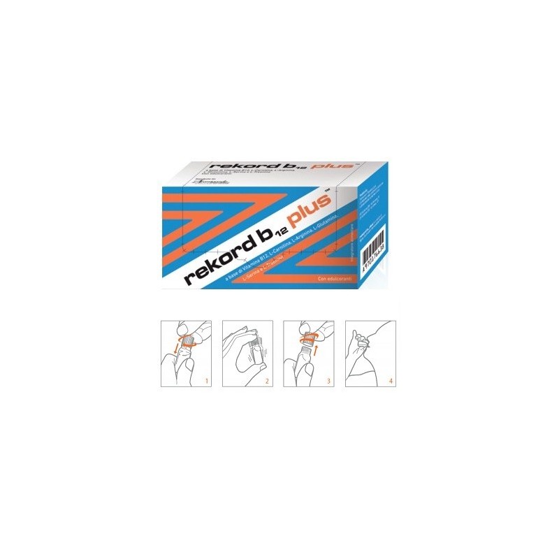 Rekord B12 Plus 10 Flaconcini integratore vitamine 10 Ml