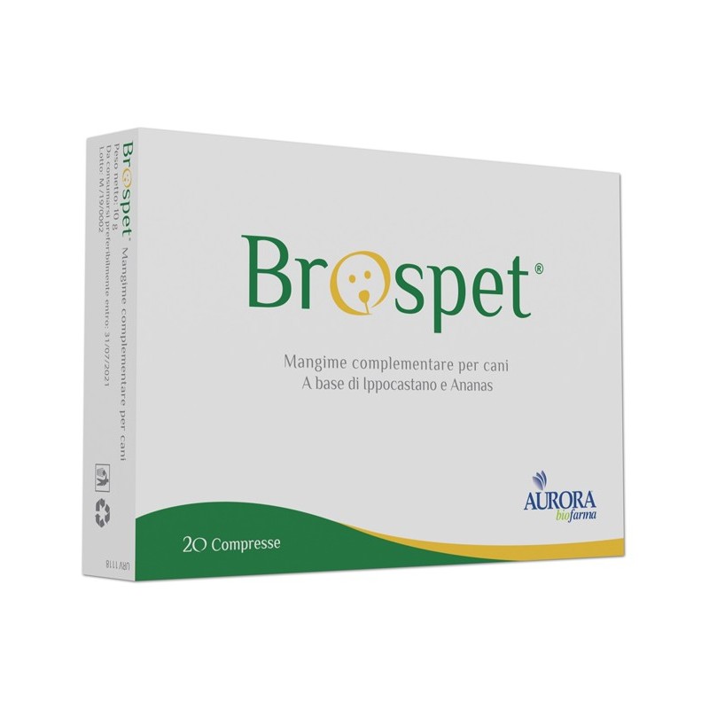 Brospet Integratore Animale Drenante - 20 Compresse