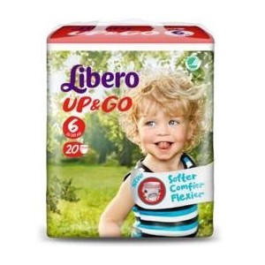 Essity Italy Libero Up&go Pannolini 6 13-20 18 Pezzi