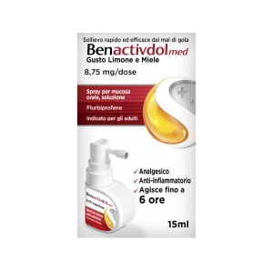 Benactivdolmed 8,75 mg/dose spray per mucosa orale, soluzione