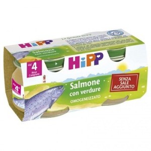 Hipp omog salmone/verd2x80