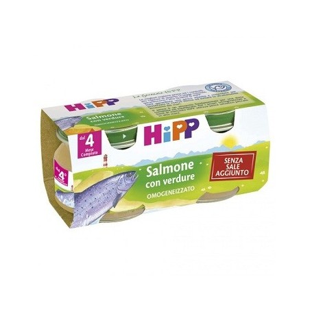Hipp omog salmone/verd2x80