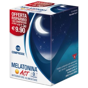 Melatonina act 1mg+3comp120 compresse