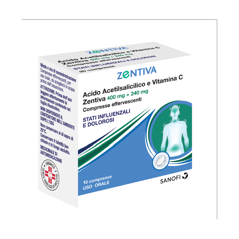 Euspiflu 400 mg + 240 mg compresse effervescenti