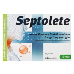 Septolete aroma limone e fiori di sambuco 3 mg/1 mg pastiglie