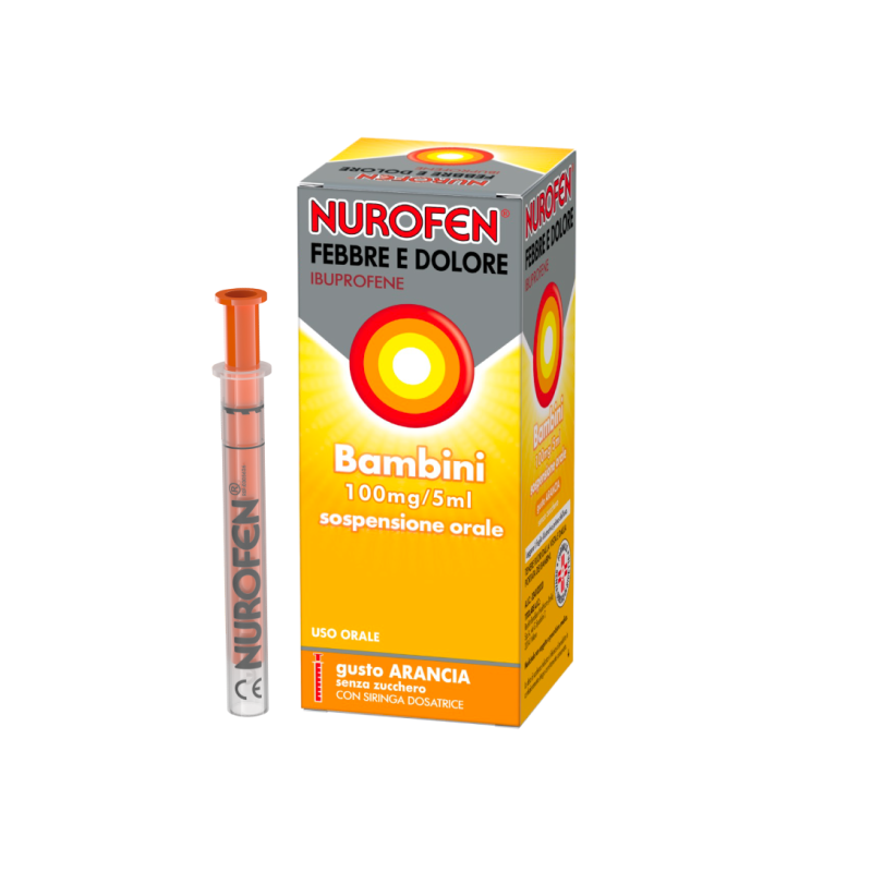 Nurofen febbre e dolore bambini 100mg/5ml sospensione orale