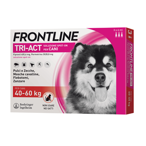 Frontline tri-act soluzione spot-on per cani di 40-60 kg