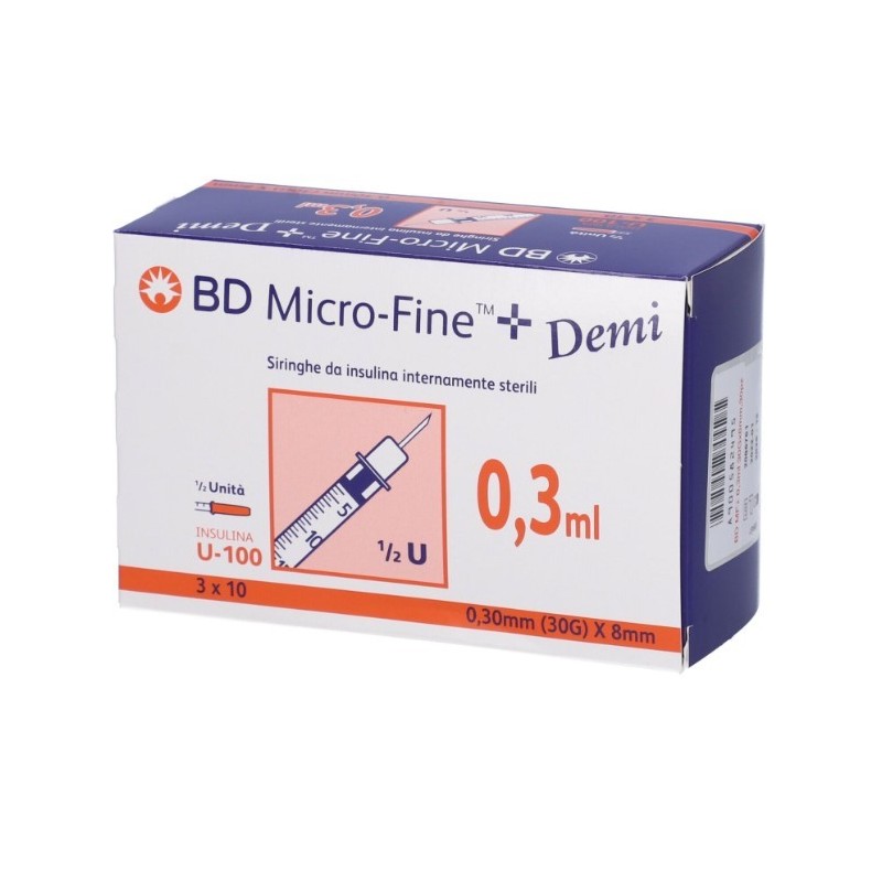 Sir ins bd demi 0,3ml g30 8mm