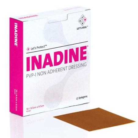 Inadine medic ster 9,5x9,5 10p Inadine medic ster 9,5x9,5 10p