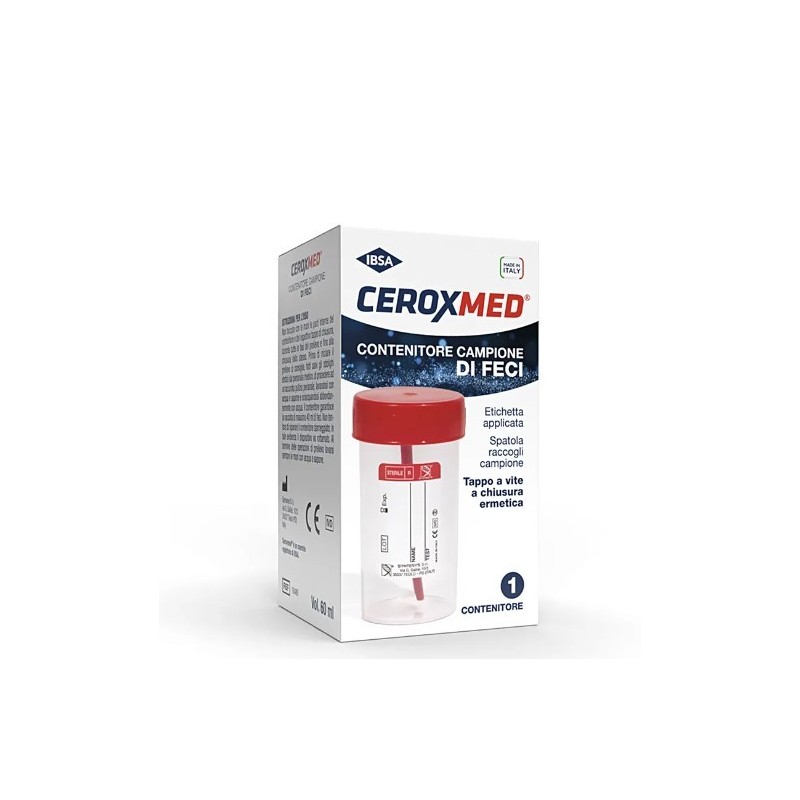 Ceroxmed contenitore feci 1pz