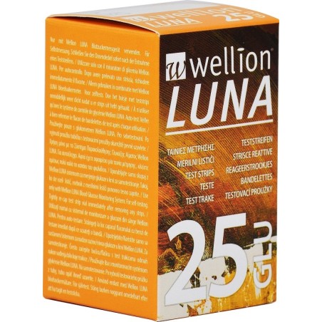 Wellion luna 25 strips