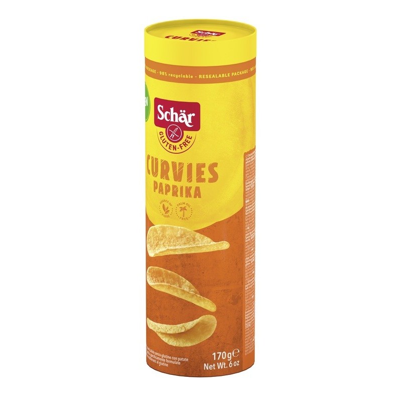 Schar curvies paprika 170g Schar curvies paprika 170g