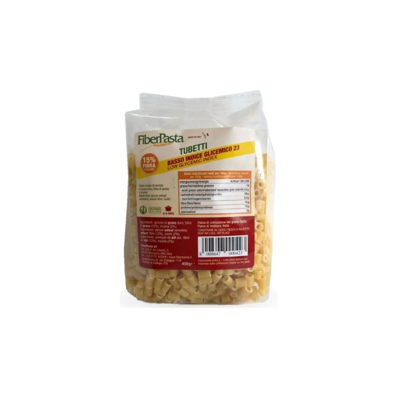 Fiberpasta tubetti brodo s/uov Fiberpasta tubetti brodo s/uov