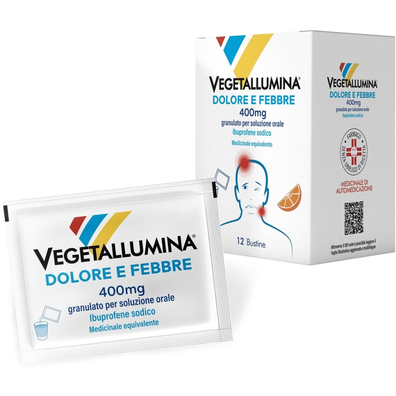 Vegetallumina dolore e febbre 400 mg granulato per soluzione orale