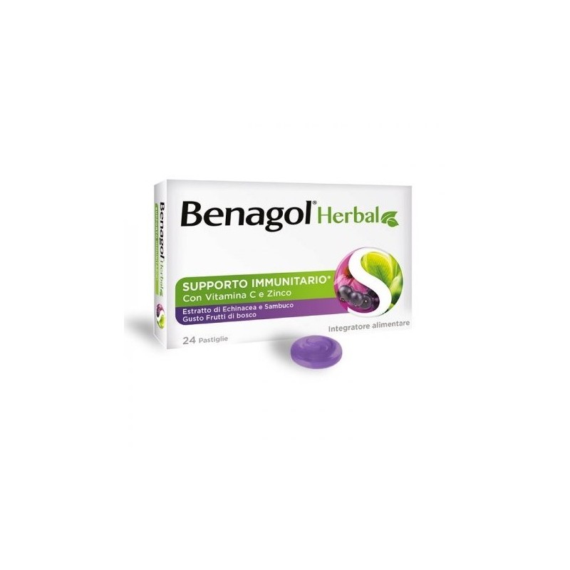Benagol herbal frut bos 24past