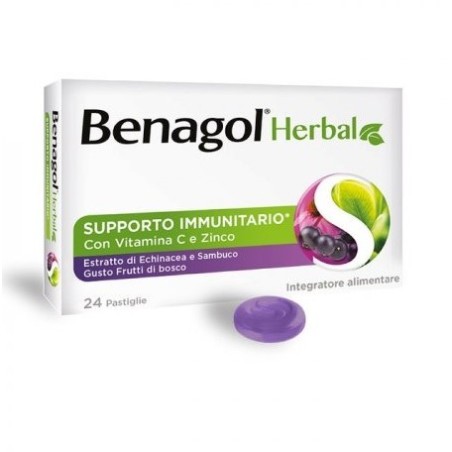 Benagol herbal frut bos 24past