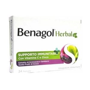 Benagol herbal frut bos 24past