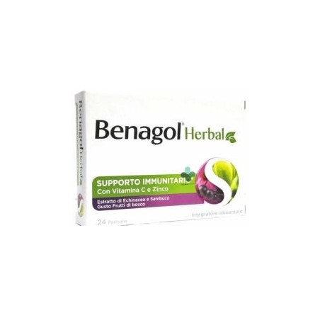 Benagol herbal frut bos 24past