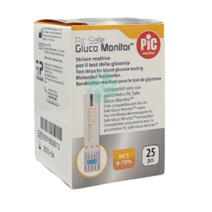 Pic strisce gluco monitor 25pz