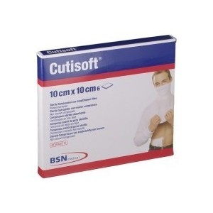 Garza cutisoft 10x10cm 6pz