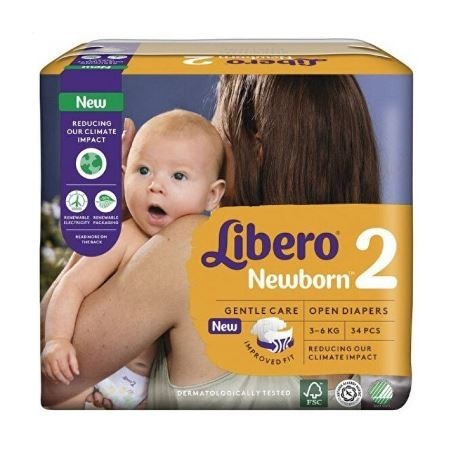 Libero newborn 2 3-6 kg 34pz