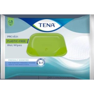 Tena wet wipes plastic free48p