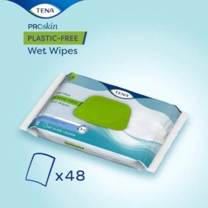 Tena wet wipes plastic free48p Tena wet wipes plastic free48p