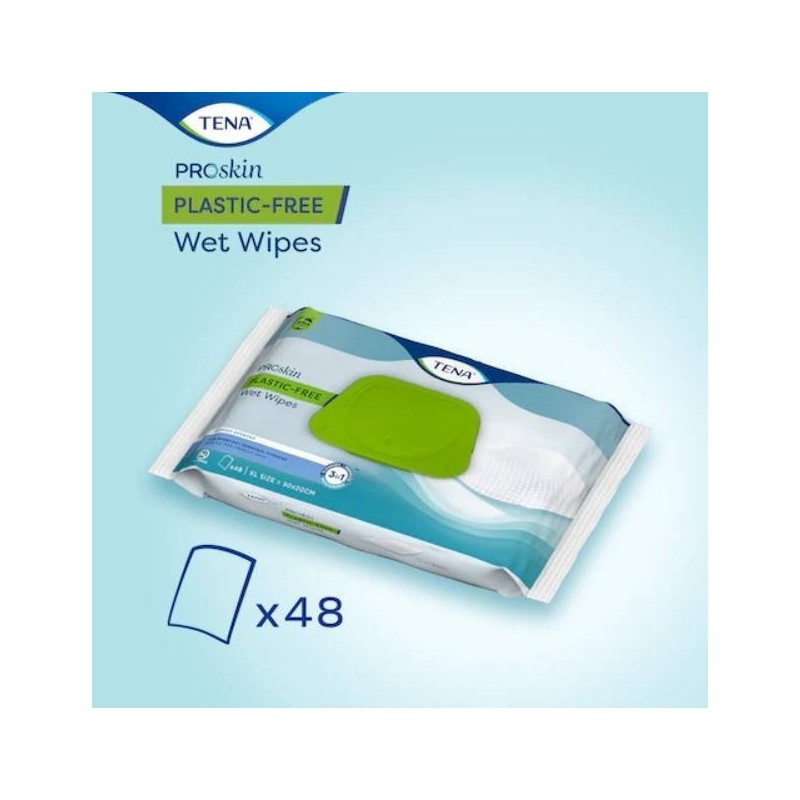 Tena wet wipes plastic free48p Tena wet wipes plastic free48p