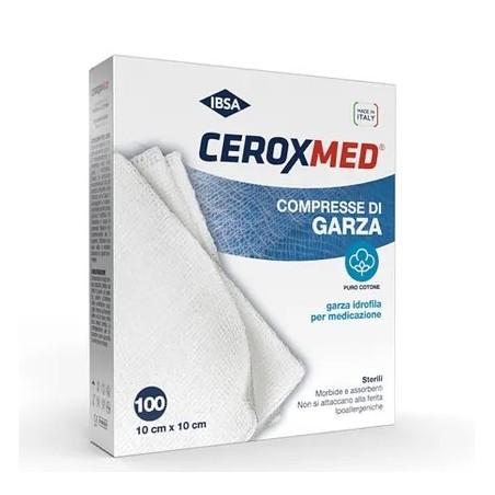 Garza ceroxmed 10x10cm 100pz