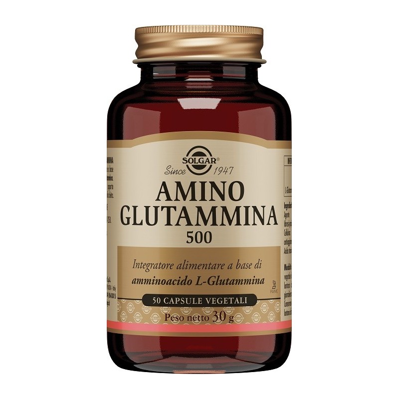 Amino glutammina 500 50 capsule veg Amino glutammina 500 50 capsule veg