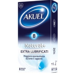 Akuel natural+ extralubr 8pz