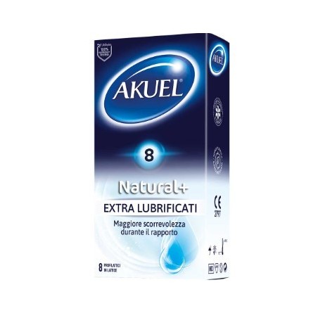 Akuel natural+ extralubr 8pz