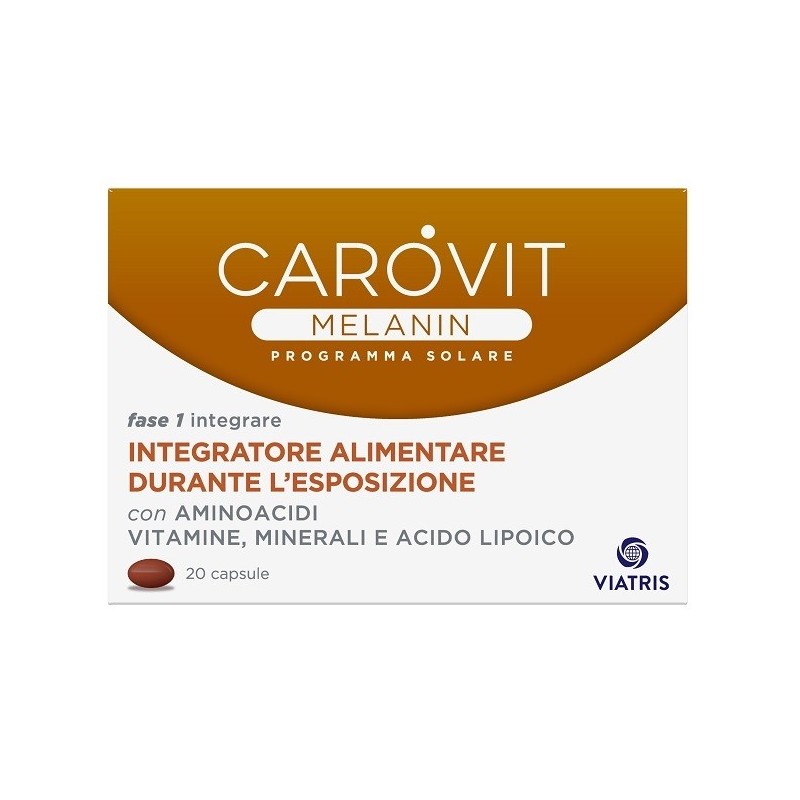 Carovit melanin solare 20 capsule