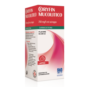Coryfin mucolitico 250 mg/5 ml sciroppo