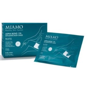 Miamo body renew alpha blend 13% exfoliating body gauze inbevute 6 buste