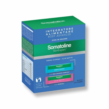Somatoline skin expert body advanced 14 stick drena giorno +14 stick slim notte