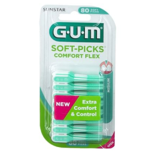 Gum soft pick comfort flex cool mint regulare scovolini 80 pezzi