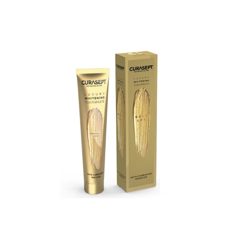 Curasept gold luxury whitening dentifricio 75 ml