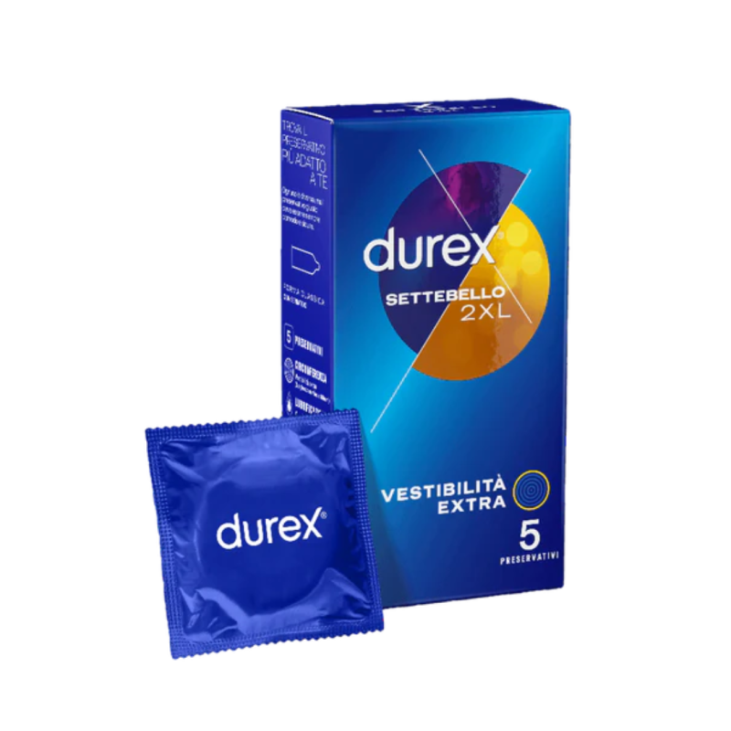 Profilattico durex settebello 2xl 5 pezzi