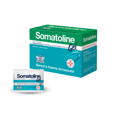Somatoline gel 30 bustine 10 g 0,1% + 0,3%