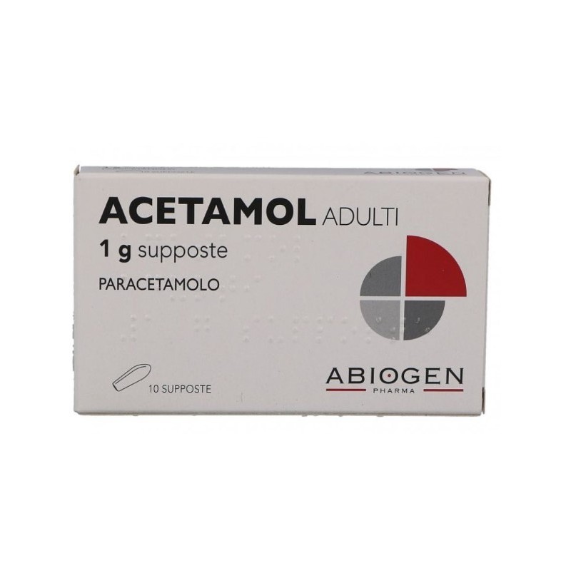 Acetamol ad 10 supp 1 g