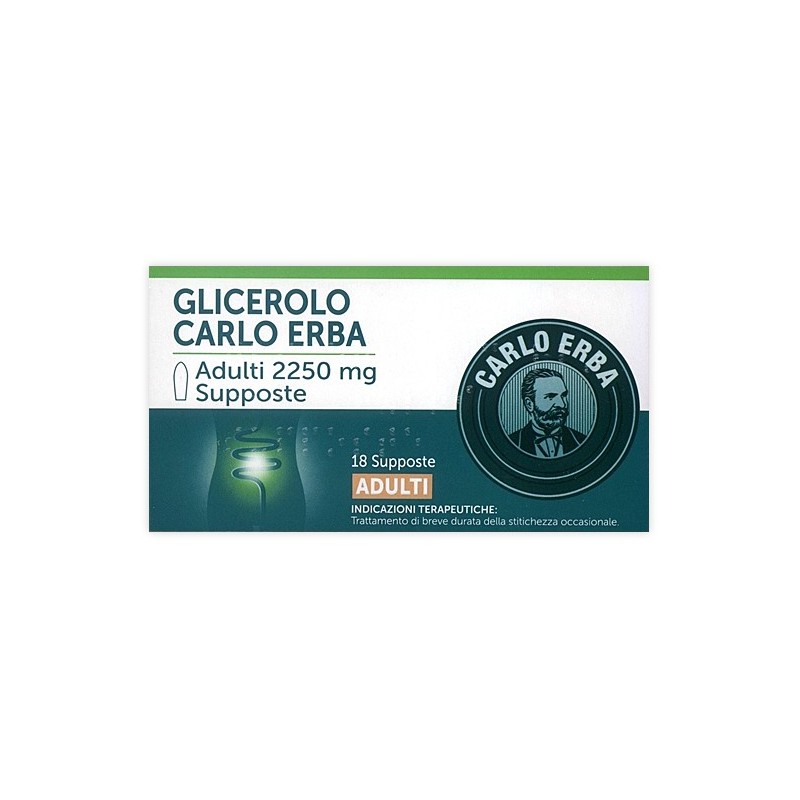 Glicerolo (carlo erba) ad 18 supp 2.250 mg