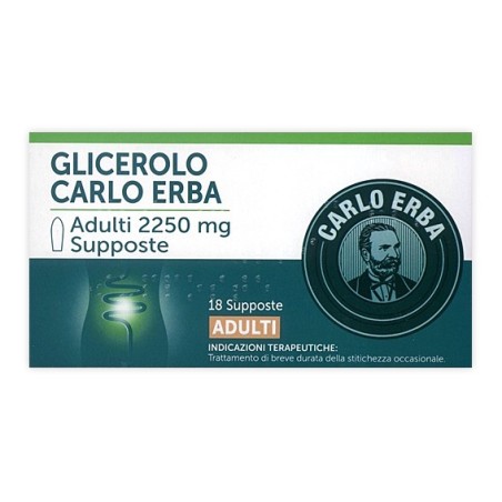 Glicerolo (carlo erba) ad 18 supp 2.250 mg