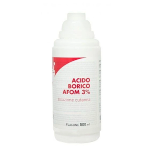 Acido borico (afom) soluz u.e. 500 ml 3%